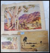 A collection of aboriginal prints to include Albert Namatjira,
