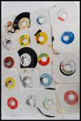 REGGAE -  A collection of approx twenty reggae 45rpm vinyl singles to include various artists and