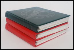 Postcards; Three volume collection of topographical British (mostly) views.