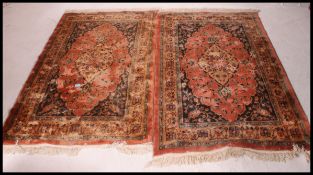 2 Chinese deep pile rugs,