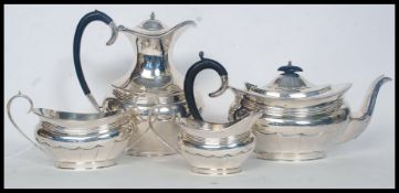 A good quality early 20th century Marples & Co, Sheffield silver plate tea service.