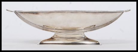 A silver hallmarked Mappin and Webb Bon Bon dish bearing Birmingham assay mark date letter for 1937.