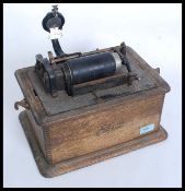 An original Edison phonograph that appears to be in working order.