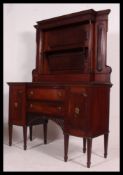 A good quality Edwardian mahogany sideboard dresser.