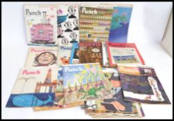 A LARGE collection of original vintage (1960's - 1980's) Punch magazines.