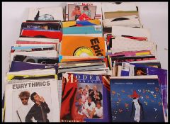 A large collection of 45rpm vinyl singles from the 60's, 70's,
