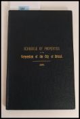 BRISTOL: ' Schedule Of Properties Of The Corporation Of The City Of Bristol 1899 ' rare Victorian
