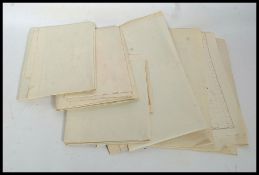 A collection of 3x vintage second world war era 1940's - 1950's Ordnance Survey population maps of