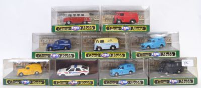 CORGI CLASSICS: A collection of 9x Corgi Classic Models - each a diecast model car,