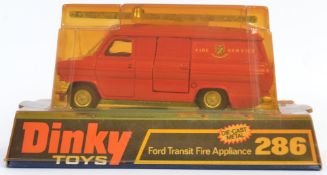 DINKY: An original vintage Dinky Toys diecast model Ford Transit Fire Appliance 286.