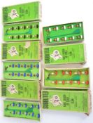 SUBBUTEO: A collection of 5x vintage Subbuteo football teams, each complete.