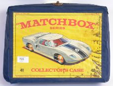 MATCHBOX COLLECTORS CASE: A vintage vinyl Matchbox 41 Collectors carry case,