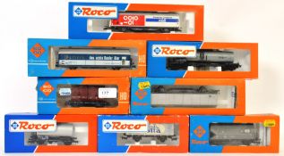 ROCO; A collection of 8x RoCo railway trainset 00 gauge wagons, carriages etc.