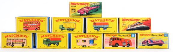 MATCHBOX: A collection of 10x assorted series Matchbox diecast models, to encompass Superfast,