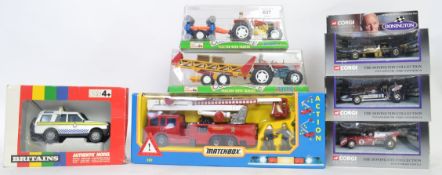 DIECAST: A good assorted collection of boxed diecast models to include Britains 9481 Police Land