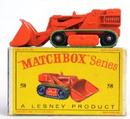 MATCHBOX LESNEY: An original vintage diecast model Matchbox Series Lesney No.58 Drott Excavator.