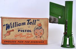 WILLIAM TELL PISTOL; An original rare William Tell Pistol ' Shoots Ping Pong Balls!' childs toy gun.