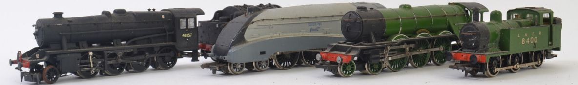 HORNBY; A collection of 4x loose Hornby Railways 00 Gauge locomotives, comprising of; 8400,