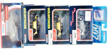 CORGI JAMES BOND: A collection of 4x Corgi James Bond diecast model cars - Aston Martin (x2) and