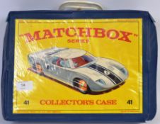 MATCHBOX; A vintage Matchbox Series Collectors Case complete with all four trays,