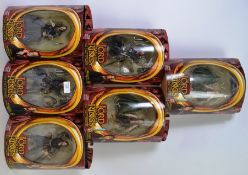 LORD OF THE RINGS; A collection of 6x Lord Of The Rings action figures by Toy Biz,
