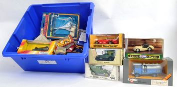 DIECAST: A collection of assorted boxed and loose diecast model cars and vehicles to include Solido,