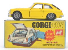 CORGI: An original vintage Corgi Toys 345 Competition Model MGC - GT diecast model,