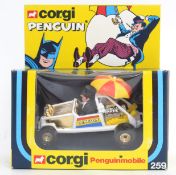 CORGI BATMAN PENGUINMOBILE: An original vintage Corgi diecast model 259 Batman Penguin
