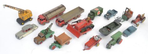 DIECAST: A good collection of assorted loose Dinky and Corgi diecast models - various,