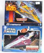 STAR WARS: Two Star Wars playsets - Anakin's Jedi Starfighter and Attack Of The Clones Jedi