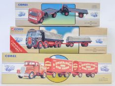 CORGI CLASSICS; A collection of 3x vintage Corgi Classics Lorry sets - 97920, 97366, 97895.