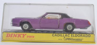 DINKY: A vintage Dinky Toys 175 Cadillac Eldorado ' with Speedwheels ' diecast model car.