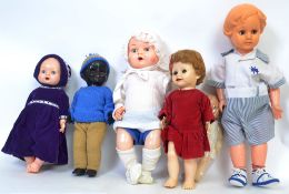 DOLLS: A good selection of 6x assorted vintage dolls to include one Pedigree,