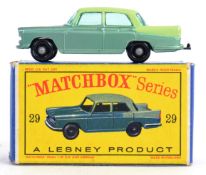 MATCHBOX LESNEY: An original vintage Matchbox Lesney No. 29 Austin A55 Cambridge diecast model.