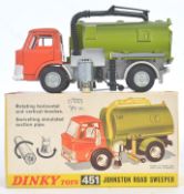 DINKY: An original vintage Dinky 451 Johnston Road Sweeper diecast model.