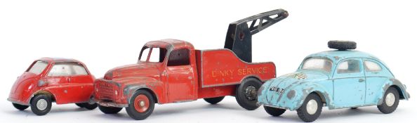 DIECAST: A collection of 3x vintage diecast model cars - A Spot On Isetta,