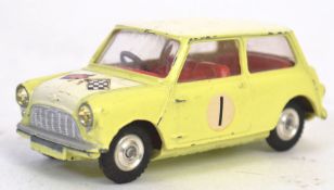 CORGI; A rare vintage Corgi Morris Mini Cooper 227 Rally car. Unboxed.