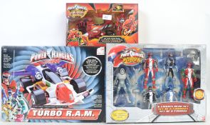 POWER RANGERS: A collection of 3x Power Rangers playsets - Turbo RAM,