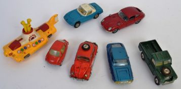 CORGI; A good collection of 7x assorted Corgi loose vintage diecast models to include;