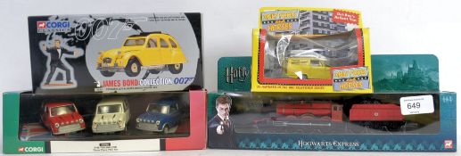 TV / FILM DIECAST: A collection of 4x TV / Film related diecast models - 3x being Corgi: 007 James