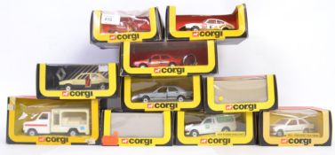 CORGI: A collection of 10x vintage 1980's boxed Corgi diecast models - each within the original