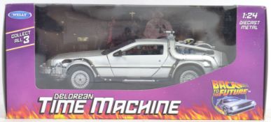 BACK TO THE FUTURE: An original well detailed Welly 1:24 scale boxed diecast model Back To The