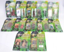 STAR WARS: A collection of 12x Star Wars Hasbro ' Power Of The Jedi ' carded sealed action figures.