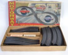 MARX MOTORWAY: An original vintage Marx Toys ' Motorway ' racing set, with track.