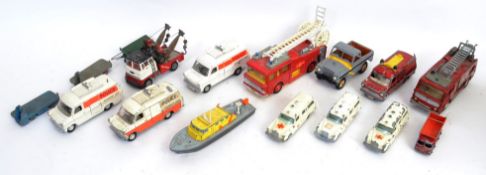 DIECAST: A collection of assorted loose vintage diecast models to include Corgi, Matchbox,