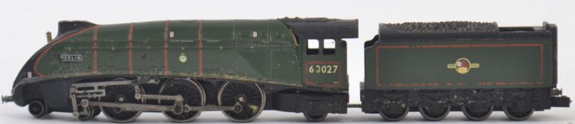 GRAFAR: An original Grafar N Gauge 60027 Merlin railway trainset locomotive, unboxed.