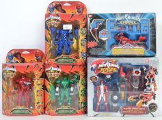 POWER RANGERS: A collection of 3x Ban Dai Power Rangers pieces - ' Jungle Fury ' boxed action