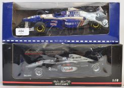MINICHAMPS: 2x 1:18 scale diecast model Pauls Art Model Formula One racing cars - each within the