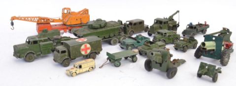 DINKY: A collection of assorted loose Dinky diecast Military related models (and some others) to