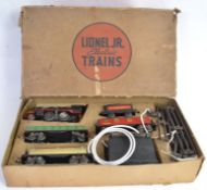 LIONEL 0 GAUGE: An original vintage tinplate Lionel American Made 0 Gauge ' Lionel Jr 1054 Freight